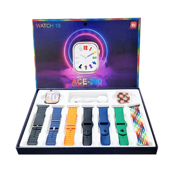 Reloj inteligente con 7 correas intercambiables
