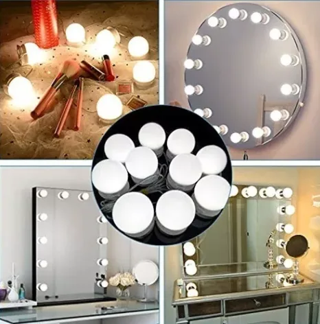Set de 10 bombillos LED para espejo de tocador