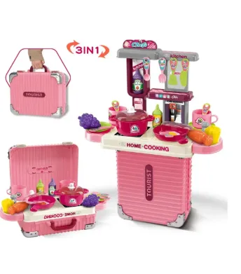 Set de cocina de juguete en maletín