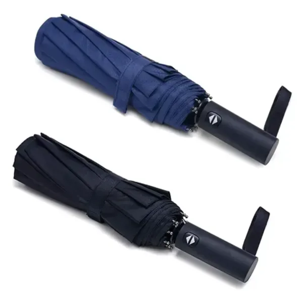 Sombrilla plegable automática azul o negra