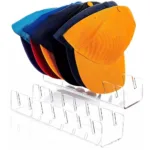 Soporte organizador acrílico para 7 gorras