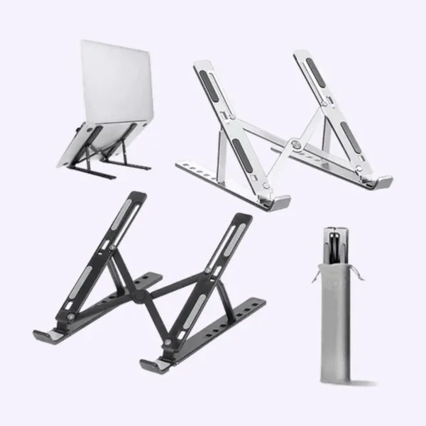 Soporte plegable de aluminio para tablet y portátil