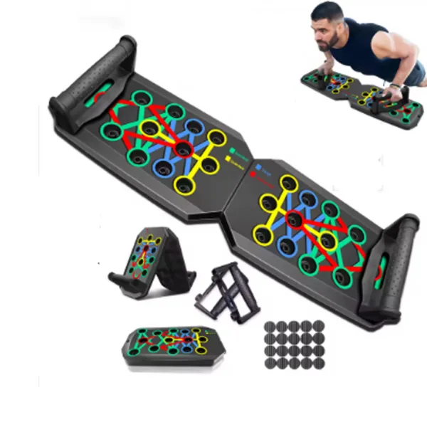 Tabla plegable para flexiones de pecho