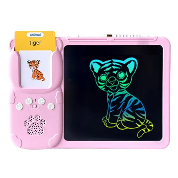 Tablero de aprendizaje con tarjetas parlantes y pizarra LCD