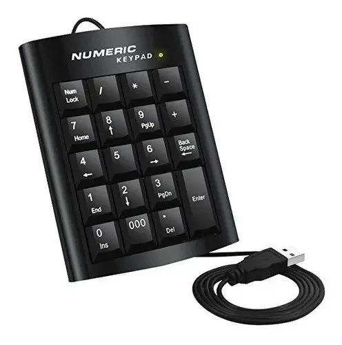 Teclado numérico USB de 19 teclas