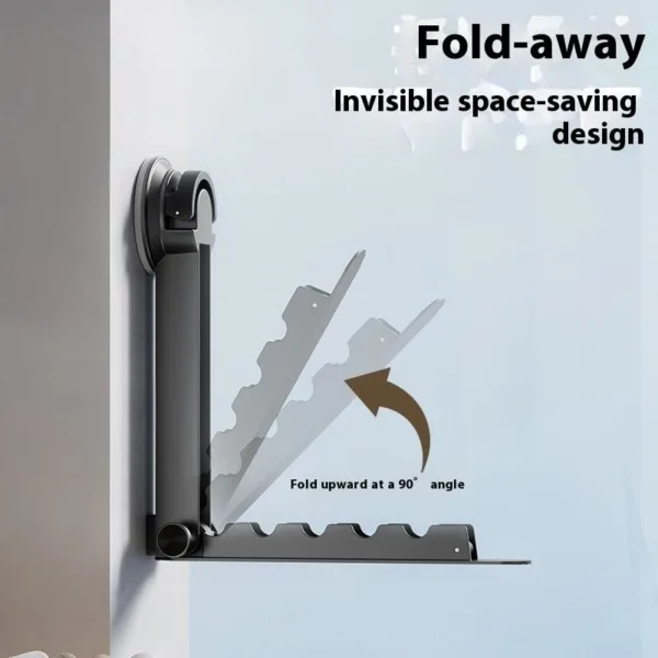 Tendedero de ropa plegable de pared